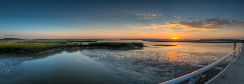 Sunset over the Savannah marsh